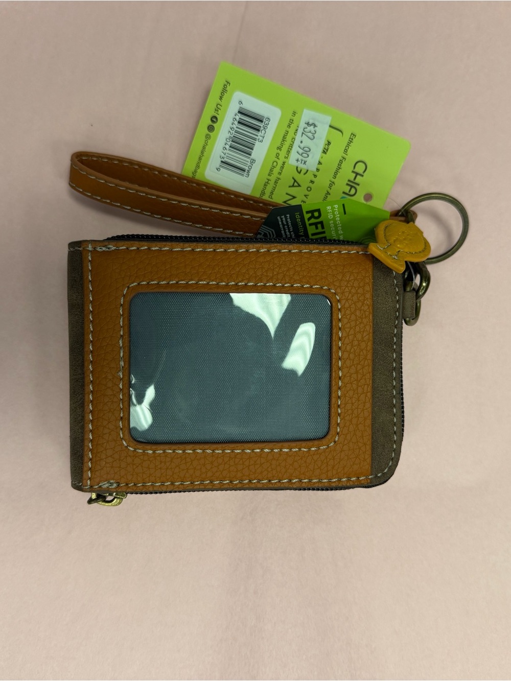 NWT Chala Cute - C Credit Card Holder Wallet Wristlet - Calico Cat - Picture 2 of 6